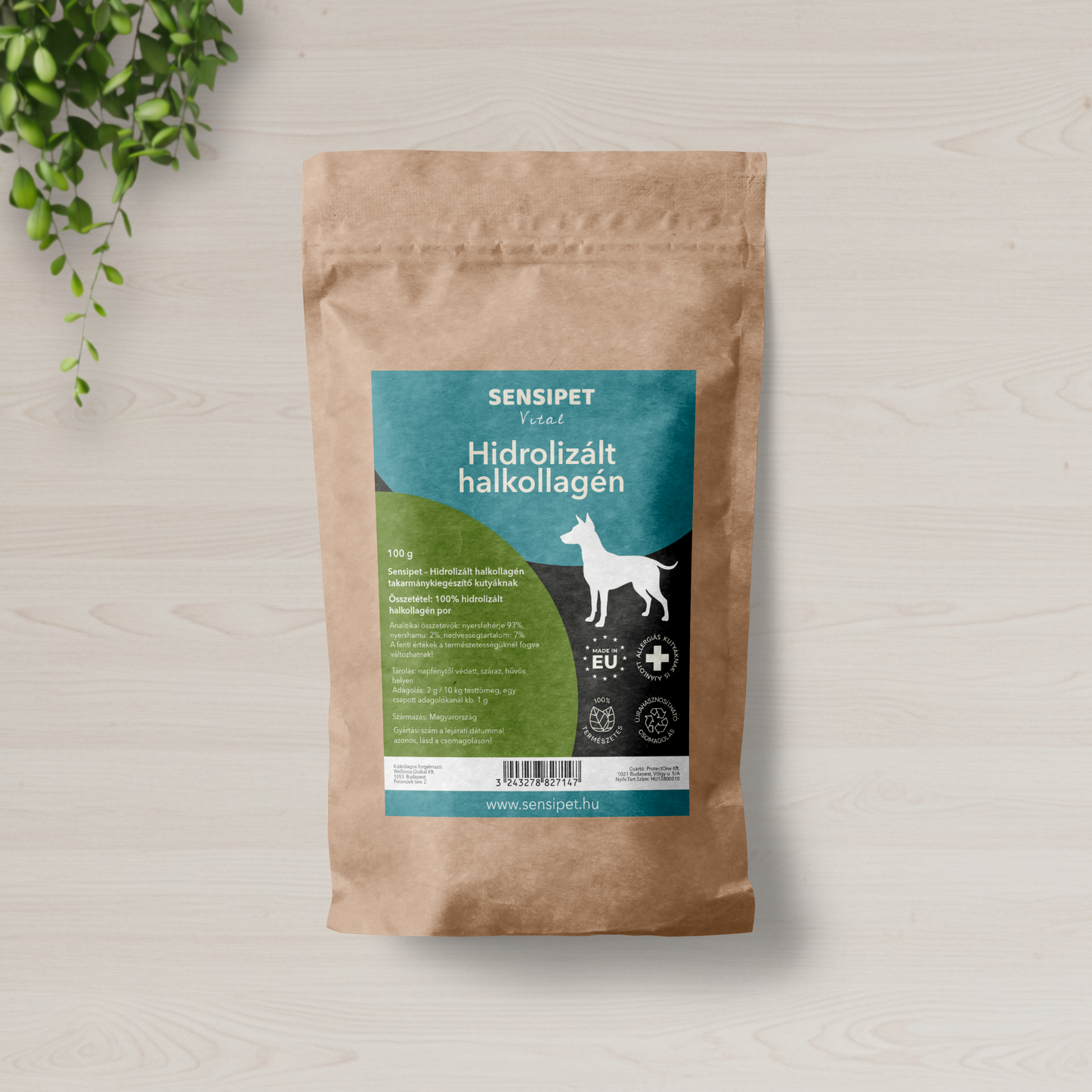 Hidrolizált halkollagén kutyáknak - ízület- és porc támogatására 100g