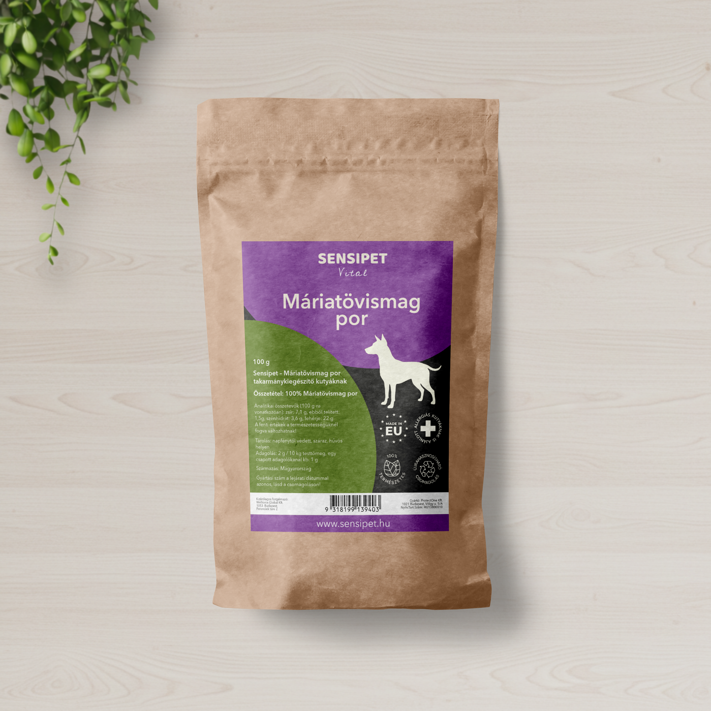 Máriatövismag por kutyáknak - májvédelem támogatására 100g