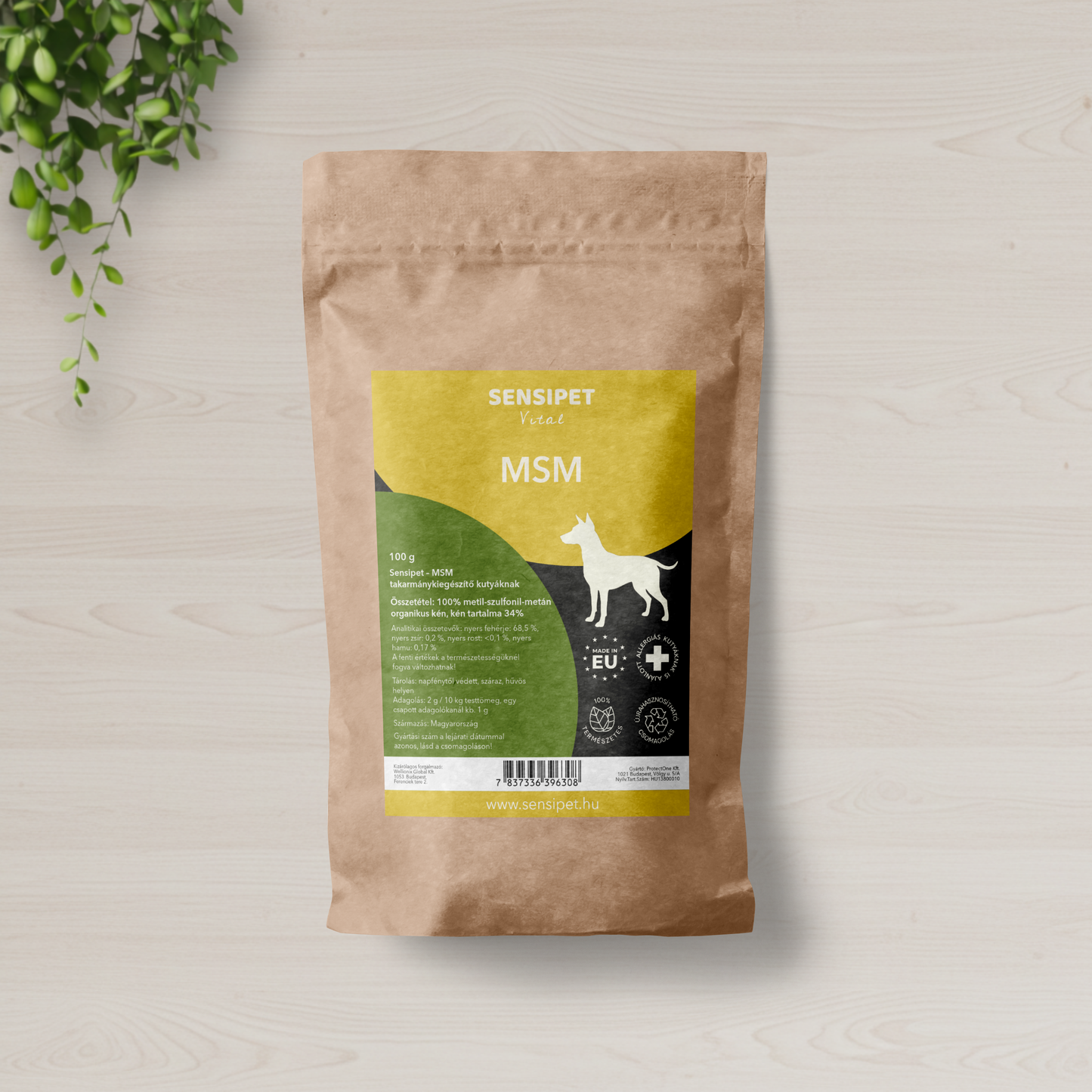 MSM por kutyáknak - ízületek és kötőszövet támogatására 100g